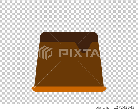 巧克力布丁圖示插圖 巧克力布丁圖示插圖 127242643