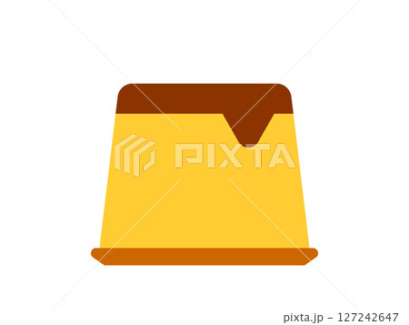 プリンのアイコンのイラスト 127242647