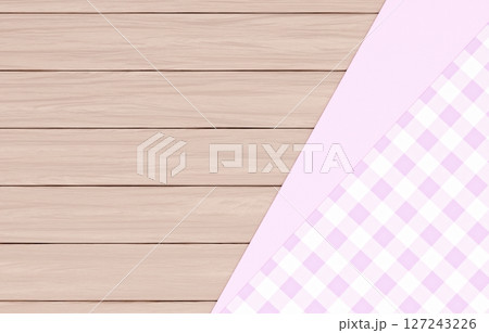 背景素材_木のテーブルと布_紫 背景素材_木のテーブルと布_紫 127243226
