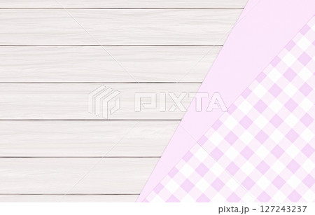 背景素材_木のテーブルと布_紫 背景素材_木のテーブルと布_紫 127243237