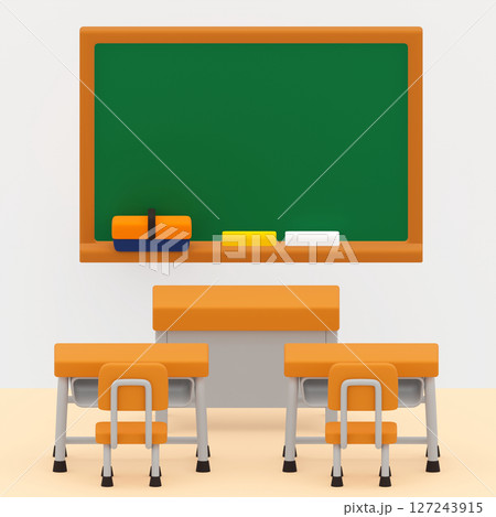 デフォルメされた可愛い教室 127243915