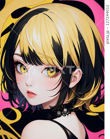 黄色をモチーフにした女性キャラクター 黄色をモチーフにした女性キャラクター 127244012