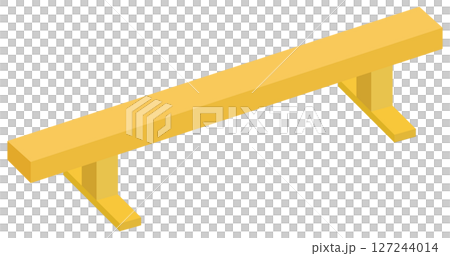 平衡木插畫向量素材 平衡木插畫向量素材 127244014