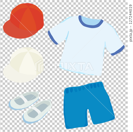 体操服のイラストセット 体育 ベクター素材 127244019