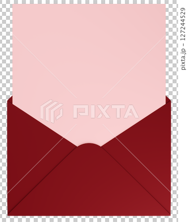 3D illustration_letter set_red 127244529