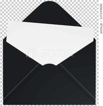 3Dイラスト_レターセット_黒 3Dイラスト_レターセット_黒 127244600
