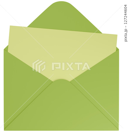 3Dイラスト_レターセット_緑 3Dイラスト_レターセット_緑 127244604