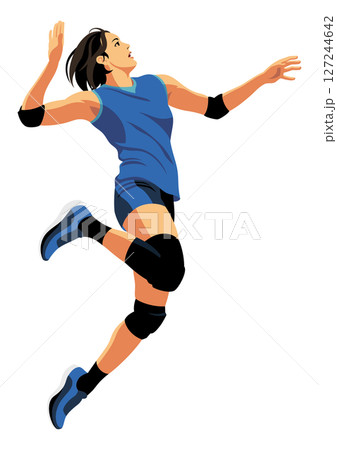 女子バレーボール選手 127244642