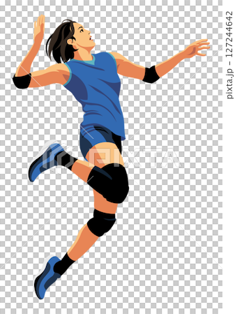 女子バレーボール選手 127244642