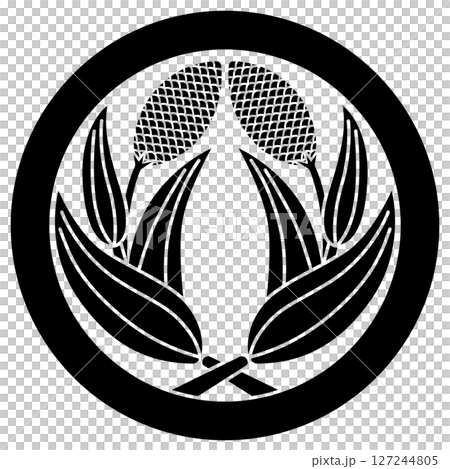 This is the family crest. It is a circle with millet embracing it. 127244805