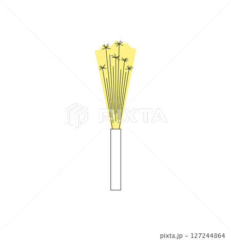 Pyrotechnics vector icon, isolated on white background 127244864