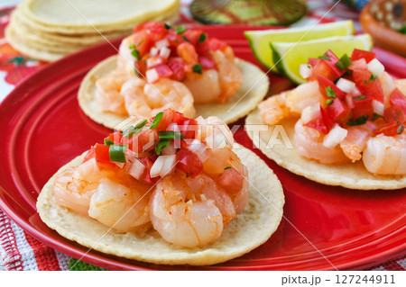 海老のタコス Shrimp tacos (Tacos de camarón) 127244911