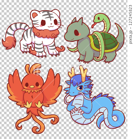 The four gods of Chinese mythology 127245823