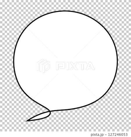Simple speech bubble illustration circle 127246053
