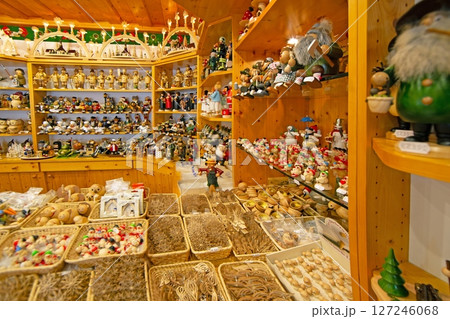Christmas decoration shop in Seiffen Erzgebirge Christmas decoration shop in Seiffen Erzgebirge 127246068