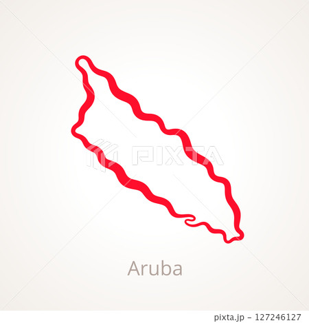 Aruba - Outline Map Aruba - Outline Map 127246127