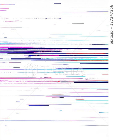 Abstract Glitched Digital Background with Horizontal Lines 127247256