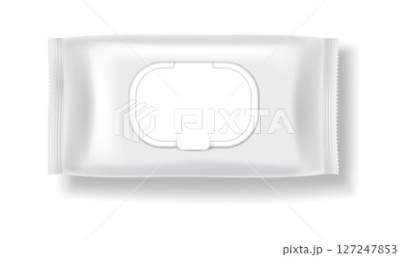 Blank packaging for wet wipes Blank packaging for wet wipes 127247853