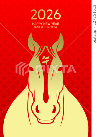 Year of the horse 2026 realistic face close-up Year of the horse 2026 realistic face close-up 127251618