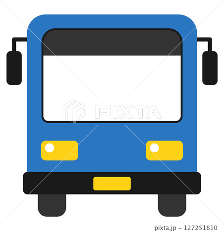 Illustration of the front of the bus 127251810