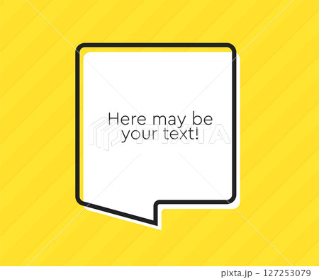 Speech bubble. Space for quote text, frame message Speech bubble. Space for quote text, frame message 127253079