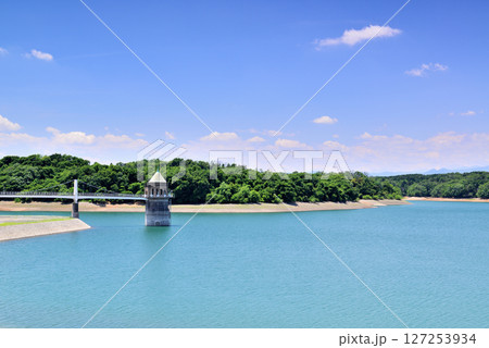埼玉県 人造湖 狭山湖の取水塔 埼玉県 人造湖 狭山湖の取水塔 127253934