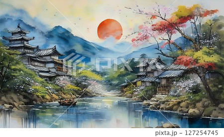 Wander through the captivating streets of Hagi, a city rich in history and natural beauty, and appreciate the harmonious blend of its preserved architecture and picturesque surroundings. 127254745