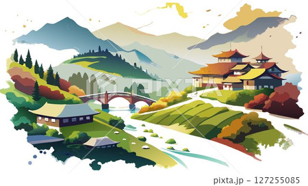 Explore the Iya Valley, a breathtaking region known for its dramatic landscapes, vine bridges, and traditional villages, offering a unique and unforgettable adventure. 127255085