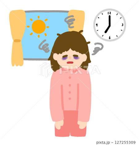 寝不足の女性 寝不足の女性 127255309