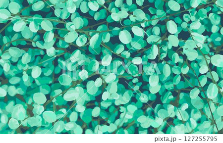 緑の植物の背景素材（ベクター） 127255795