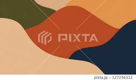 Abstract Autumn Color Block Background 127256312