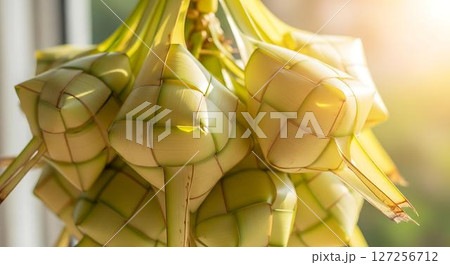 Ketupat Lebaran Woven Palm Leaf Parcels 127256712