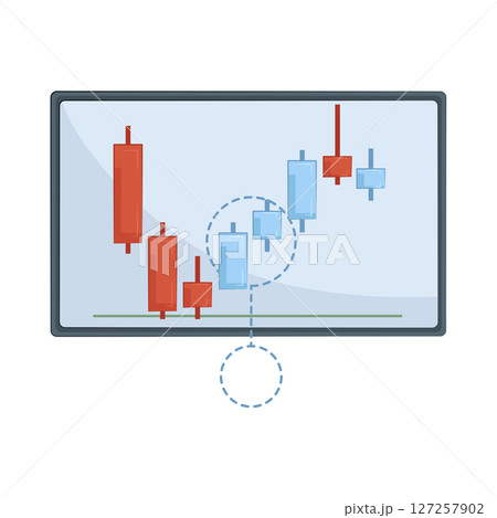 Illustration of Candlestick Illustration of Candlestick 127257902