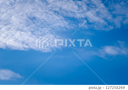 Sky cloudscape with blue sky and white clouds 127258269