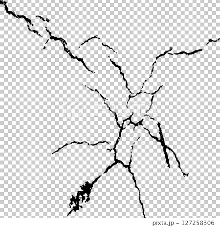 Realistic crack illustration 127258306