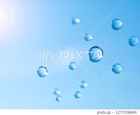 シンプルな水滴素材 シンプルな水滴素材 127259669