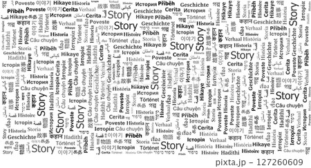 Story Word Cloud Background Story Word Cloud Background 127260609