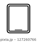 タブレット端末のシンプルなイラスト 127260766
