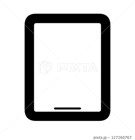 タブレット端末のシンプルなイラスト 127260767