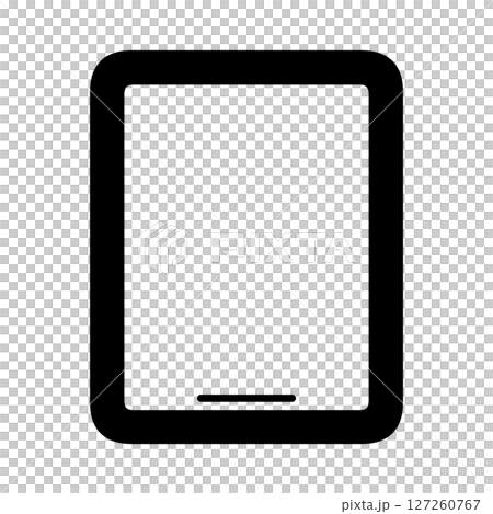 タブレット端末のシンプルなイラスト 127260767