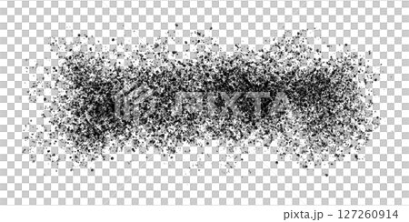 黒い飛沫のイラスト素材（白黒、モノクロ） 127260914