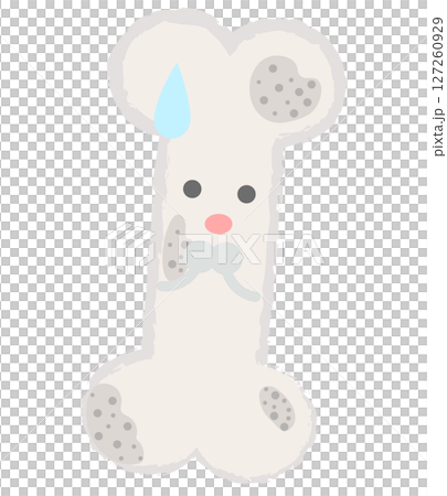 手繪骨字符插圖骨質疏鬆症 手繪骨字符插圖骨質疏鬆症 127260929