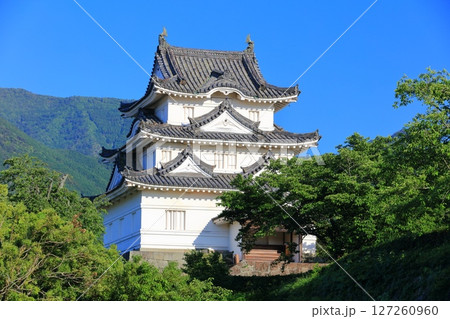 【愛媛県】快晴の宇和島城天守閣 127260960