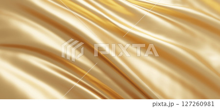 Luxury goldl fabric background 3d render Luxury goldl fabric background 3d render 127260981