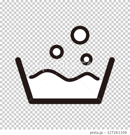 Illustration of a basin filled with water 127261109