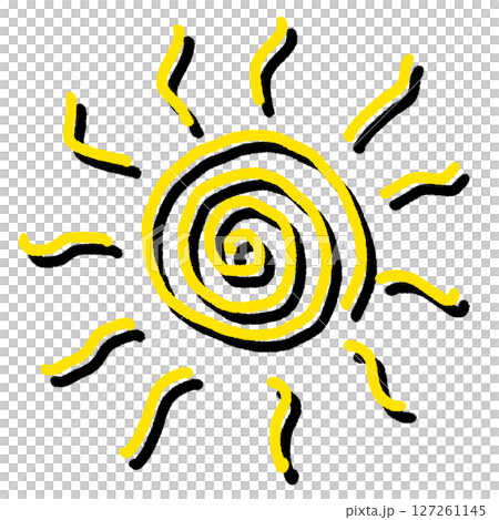 太陽のイラスト素材（JPEG/PNG） 127261145