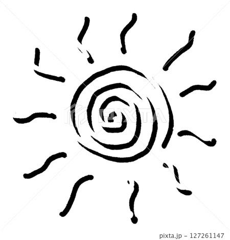 太陽のイラスト素材（JPEG/PNG） 127261147