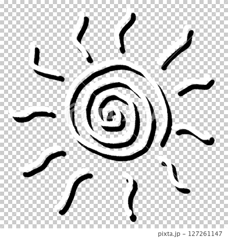 太陽のイラスト素材（JPEG/PNG） 127261147