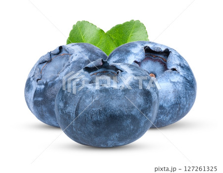 Fresh blueberry isolated on white background Fresh blueberry isolated on white background 127261325