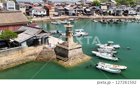 広島県福山市_瀬戸内海国立公園【鞆の浦】撮影2025年5月_ドローン空撮_FUTOMO_No01 127261502